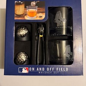 MLB Navy Whiskey Set